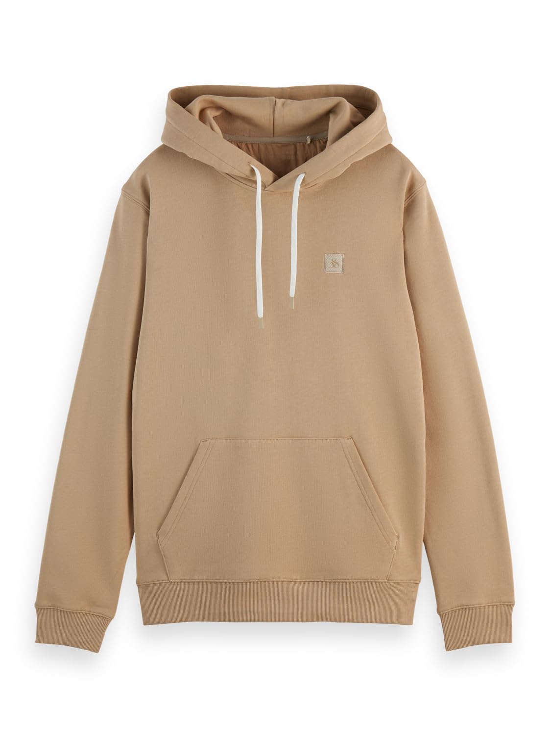 Scotch & Soda Herren Essential Badge Logo Hooded Sweatshirt Kapuzenpullover (1er