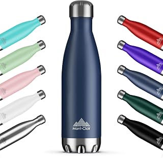 H2O Stainless Steel Water Bottle, Vacuum Insulated and Leakproof, 25oz