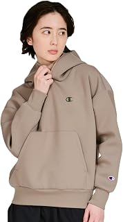 Champion CW-CS101 Women's Sweatshirt Long Sleeve Stretch Thermal One Point Logo TECH WEAVE(R) 3LS Tech Weave (R) 3LS Hooded Sweatshirt