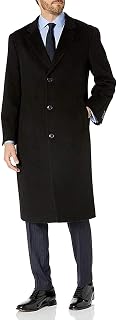 Adam Baker Men's Single Breasted Wool Cashmere Full Length Topcoat - Colors