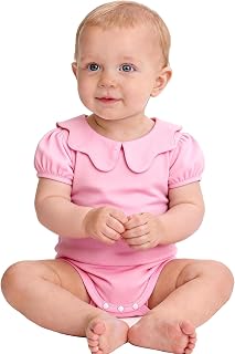 0-24M Infant Girls Peter Pan Collar Bodysuit Baby Girl Romper