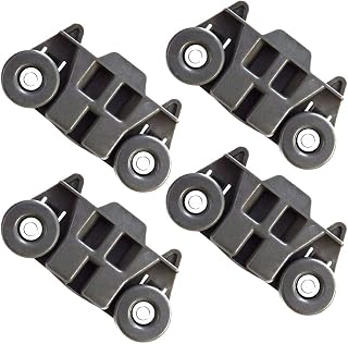 W10195416 New Upgraded Metal Axles Dishwasher Wheel Lower Rack Replacement Parts for Kitchen Aid Whirlpool Kenmore Kitchenaid W10195416V, AP5983730, PS11722152, W10195416VP (4 Pack)