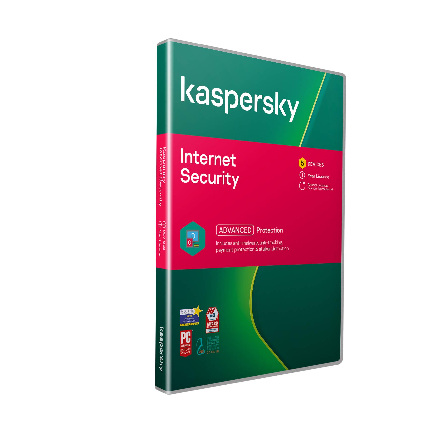 Kaspersky Internet Security 2018 | 5 Devices | 1 Year |PC/Mac/Android| Download