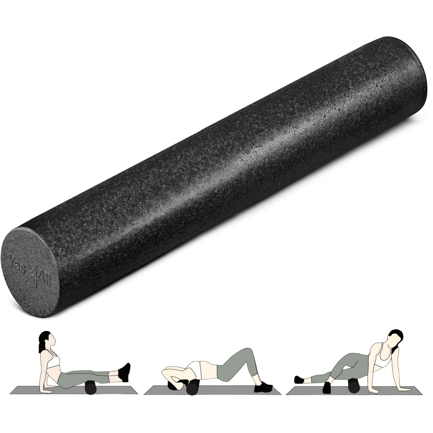 Yes4All EPP Exercise Foam Roller – Extra Firm High Density Foam Roller – Best fo