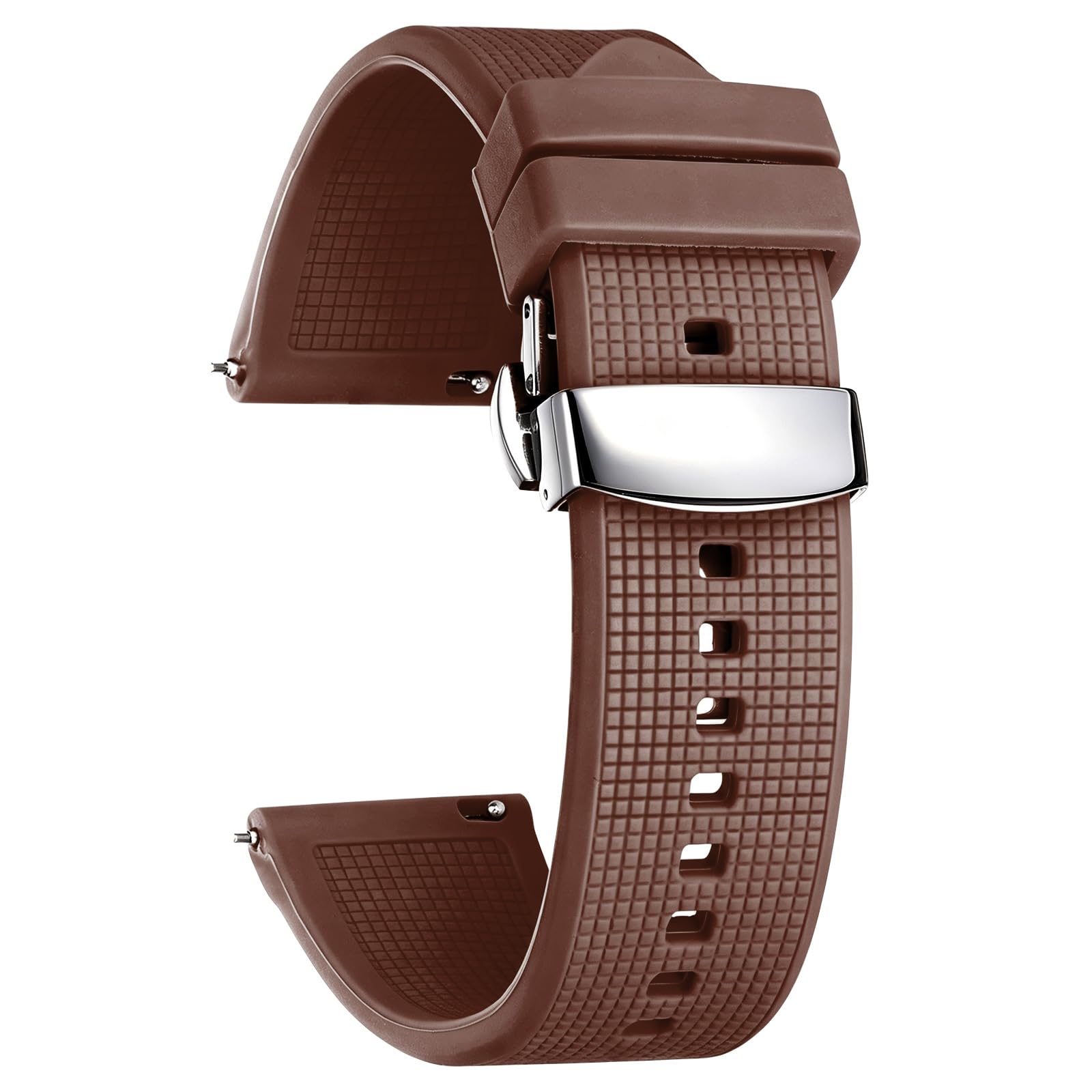 BINLUN Quick Release Silicone Watch Straps for Watches Rubber Men and Women 18mm