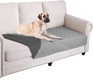 Ameritex Waterproof Dog Bed Blankets Cover for Bed Couch Sofa Reversible | Soft Washable Pet Blankets,Furniture Protector for Dogs Cats Couch Cover for Dogs (30x70 Inches, Grey+Dark Grey)