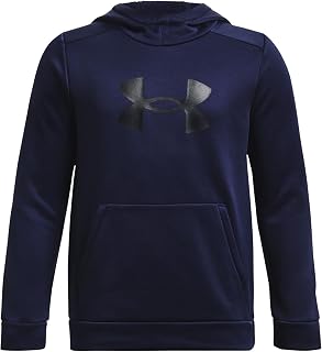 Under Armor Boys' Armour Fleece Solid Big Logo Hoodie