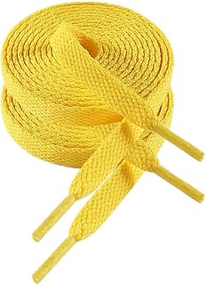 VSUDO 8mm Flat Sports Laces and Laces for Sneakers, Sneakers and Sports Shoes - 29 Colours and 14 Lengths Available, Cheap and Durable - 1 or 2 Pairs