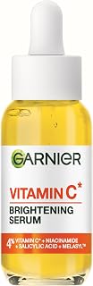 Garnier Vitamin C Serum for Face, Brightening & Anti Dark Spots, 30ml | With 4% Vitamin C*, Niacinamide & Salicylic Acid, Brightens Skin & Evens Skin Tone, Suitable for Sensitive Skin