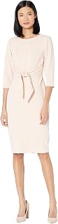 Adrianna Papell Women's Bow 3/4 Sleeve Sheath Dress