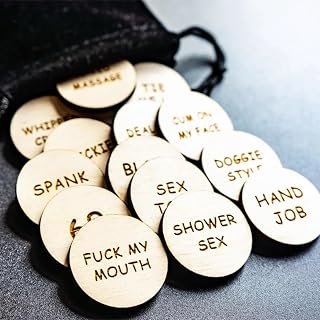 Funny Tokens for Couples Sex Games,Date Night Activity Sex Dice,Couples Date Night Activity Wooden Token Romantic Funny Gift Valentines Ideas Gifts for Men and Women
