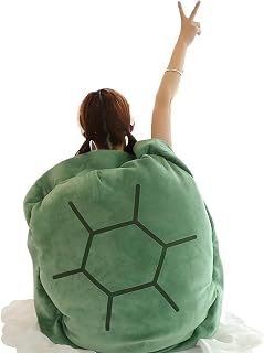 Hrtesus Turtle Power Shell, Wearable Turtle Shell Pillows for Adults and Kids, Giant Turtle Pillow, Body Pillows for Kids and adult (60cm/23.6in)