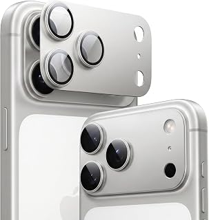 TORRAS for iPhone 18 Pro Camera Lens Protector, 9H+, Silver, 1 Pack