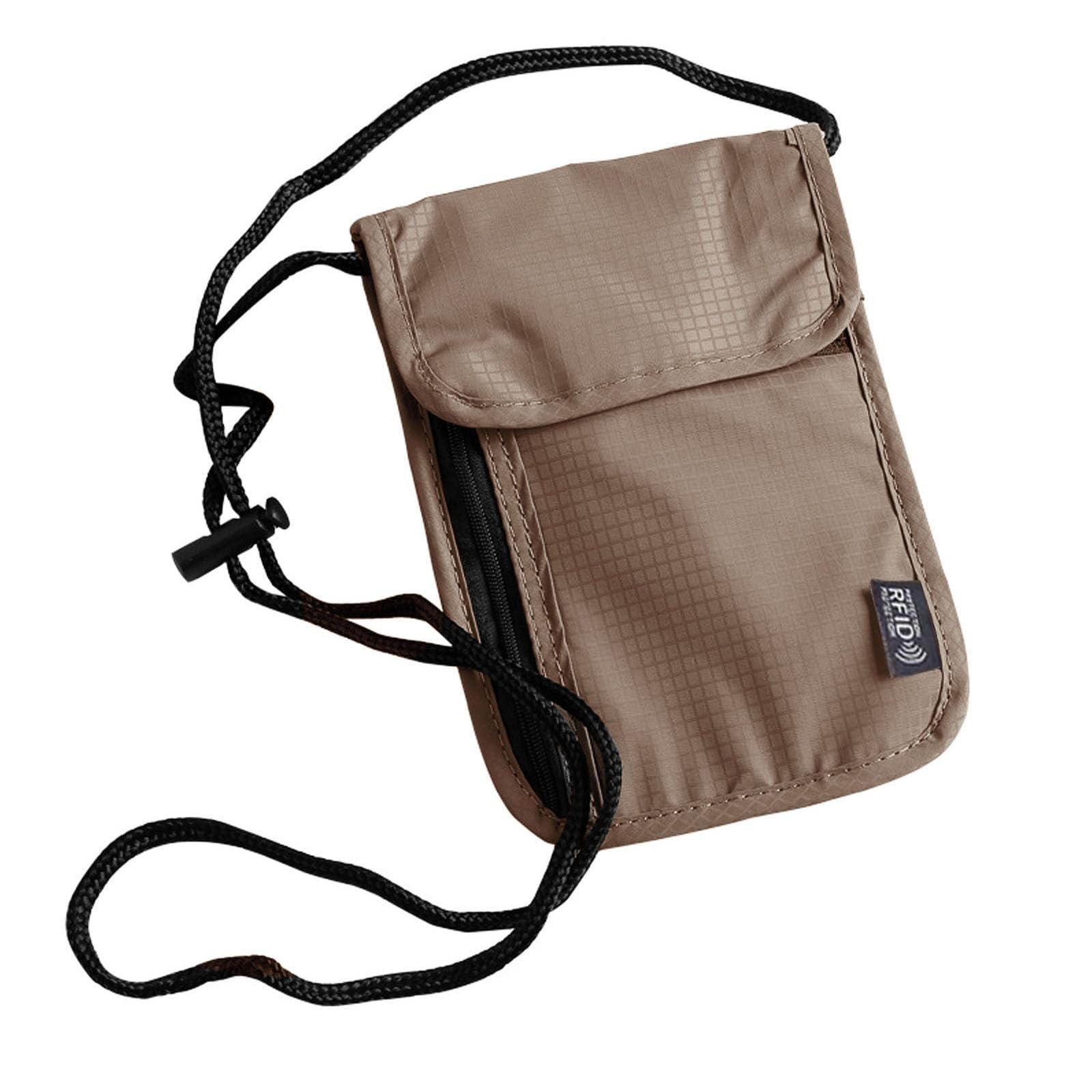 travel neck wallet RFID blocking passport holder security lightweight passport t
