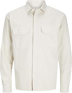 JACK & JONES Men's Comfort Fit Denim Shirt, moonbeam, X-Large