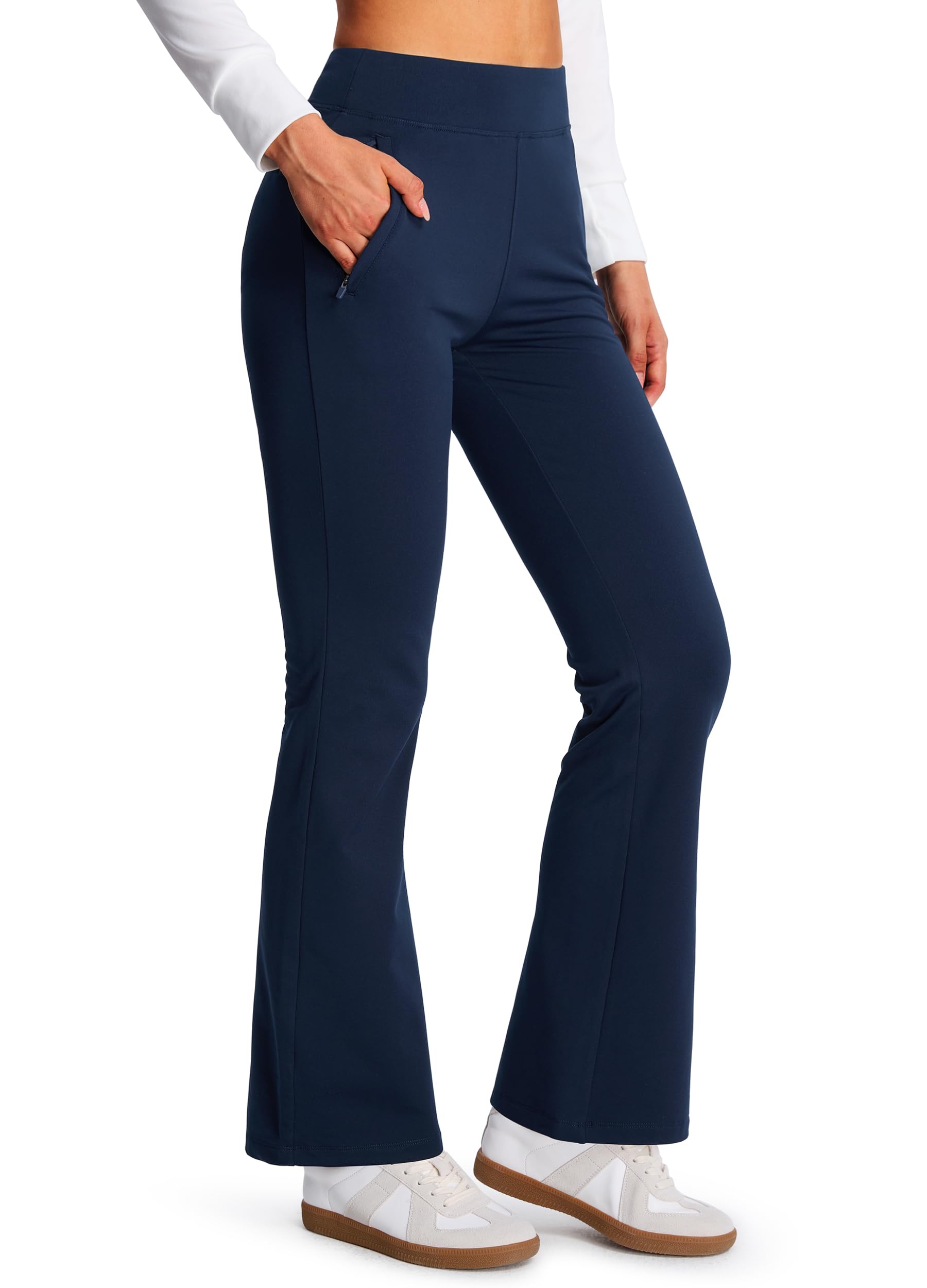 Libin Women's Thermo Bootcut Leggings Yoga Fleece Winter