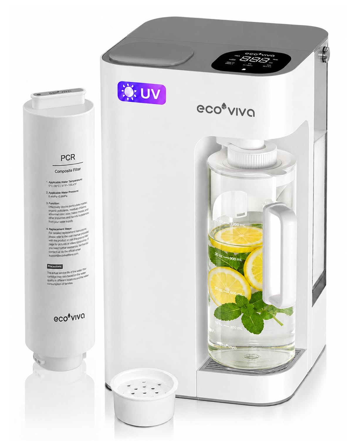 Mate 3 UV Reverse Osmosis Water Filter Countertop, No Installation Purifier