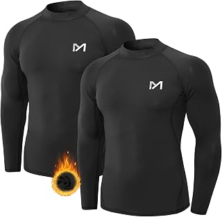 MEETYOO Men's Base Layer Compression T-Shirt Running Fitness Sport Gym