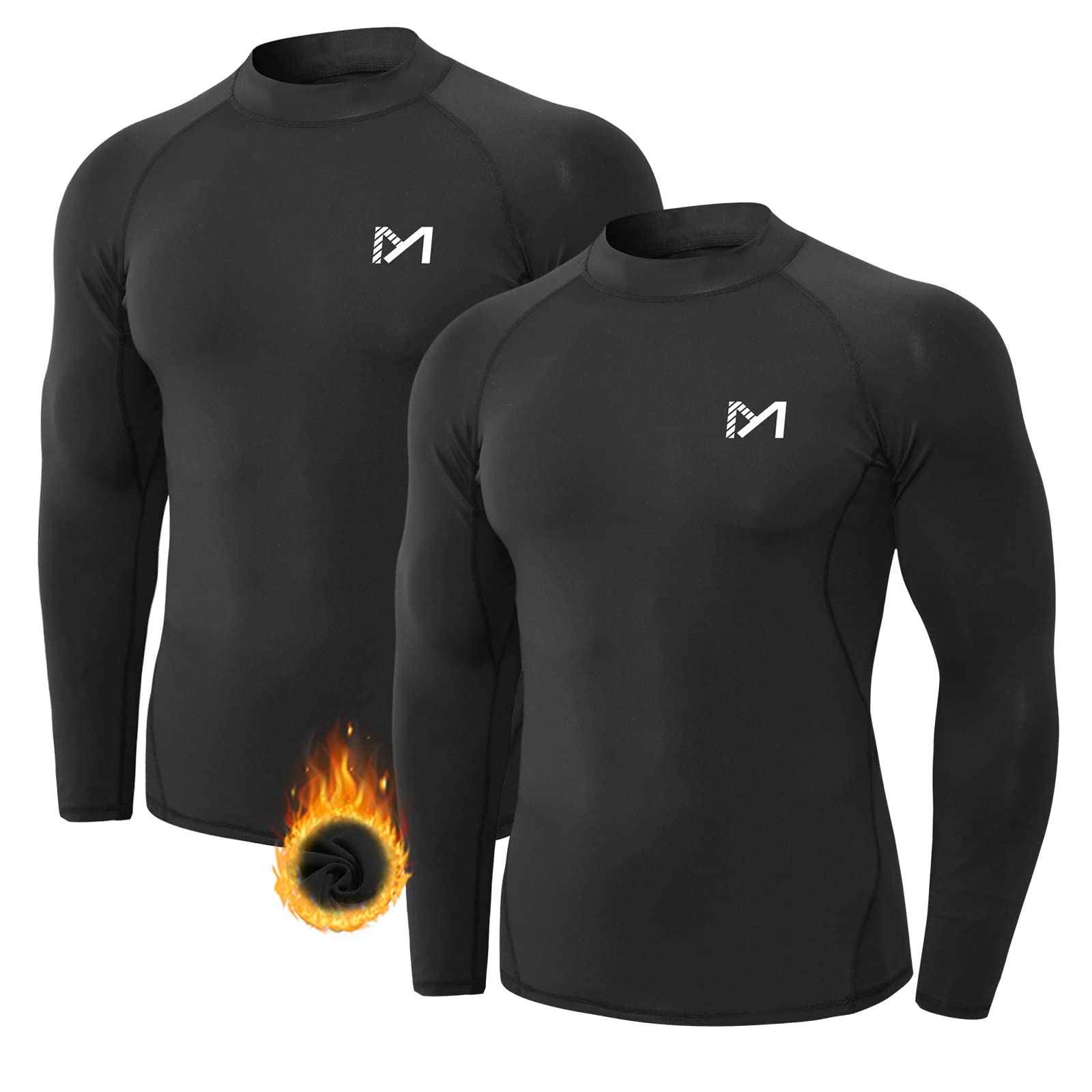 MEETYOO Men's Base Layer Compression T-Shirt Running Fitness Sport Gym
