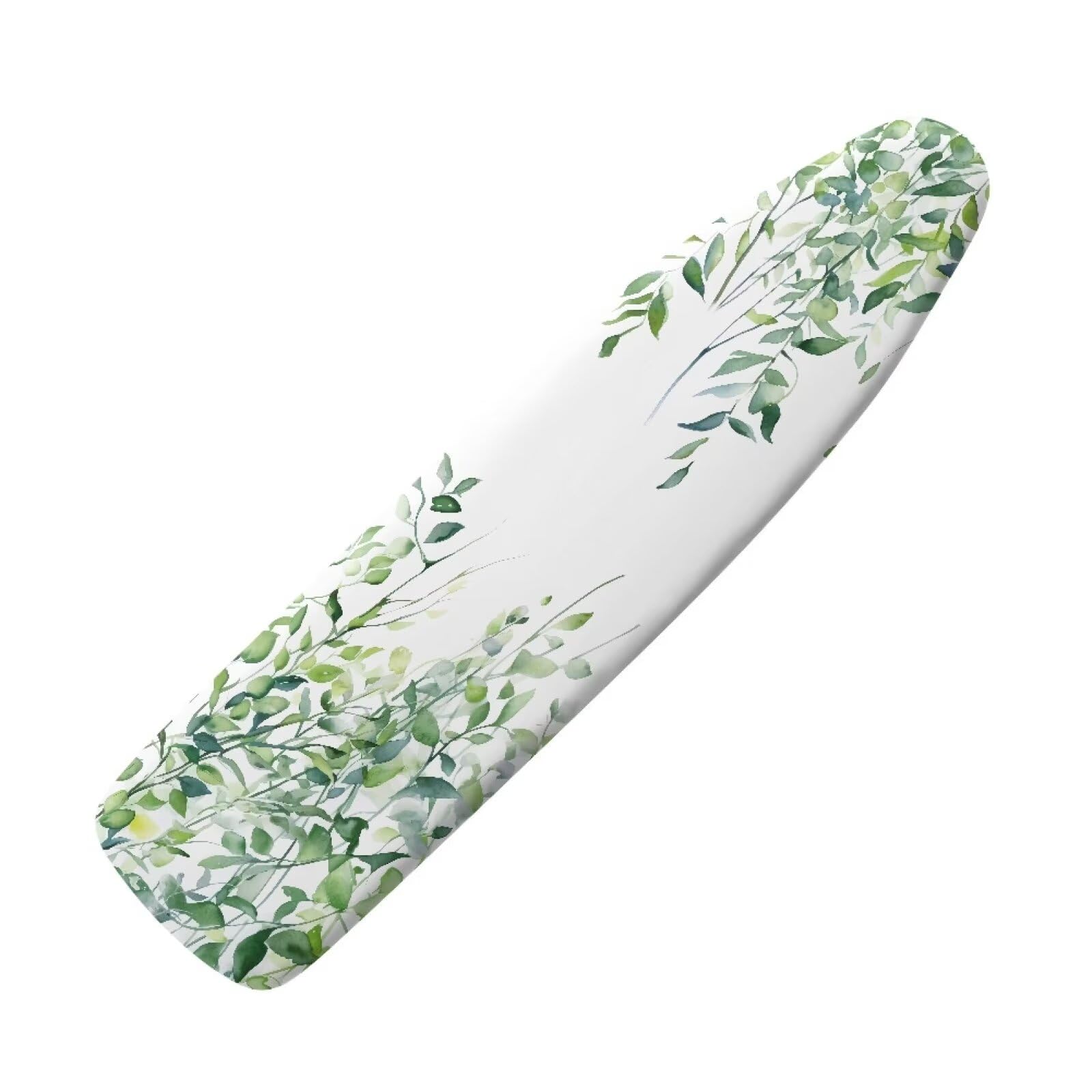 Vanideaoty Green Leaves Ironing Board Covers with Padding Standard Size 15x54 Re