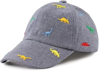 Pesaat Newborn Baby Baseball Cap with Dinosaur Embroidery Summer Hat