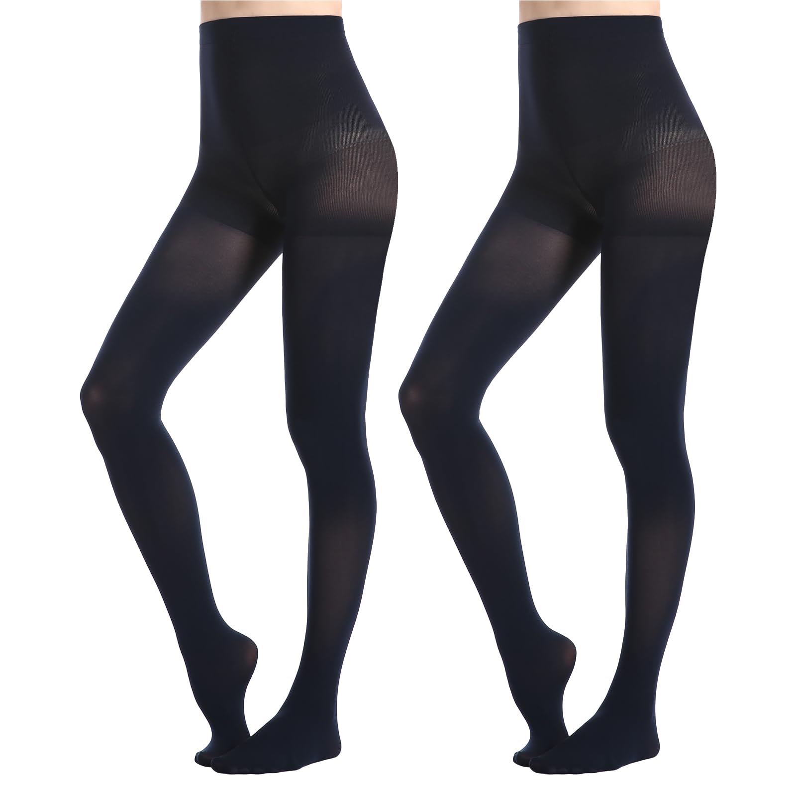 MANZI Pair Classic Opaque Tights with Control Top and Comfort Stretch 70 Denier 