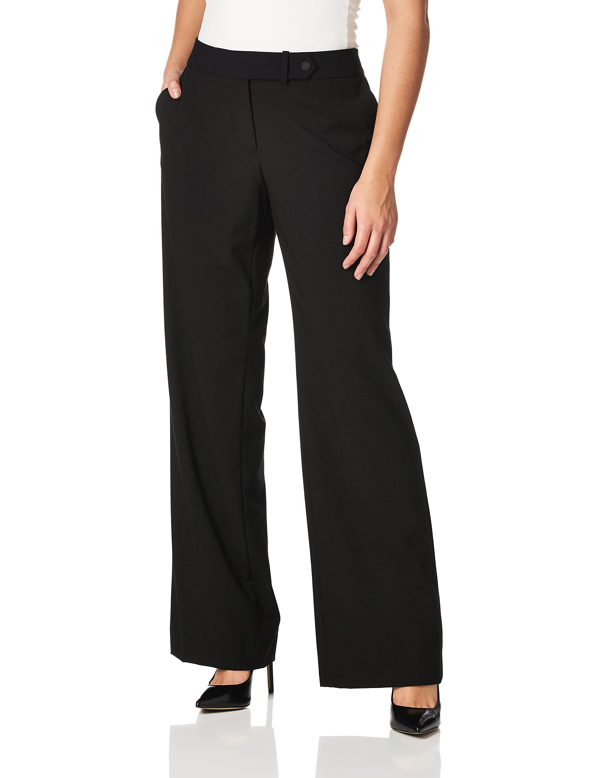 Calvin Klein Petite Size Straight Leg Pant - Straight Woman