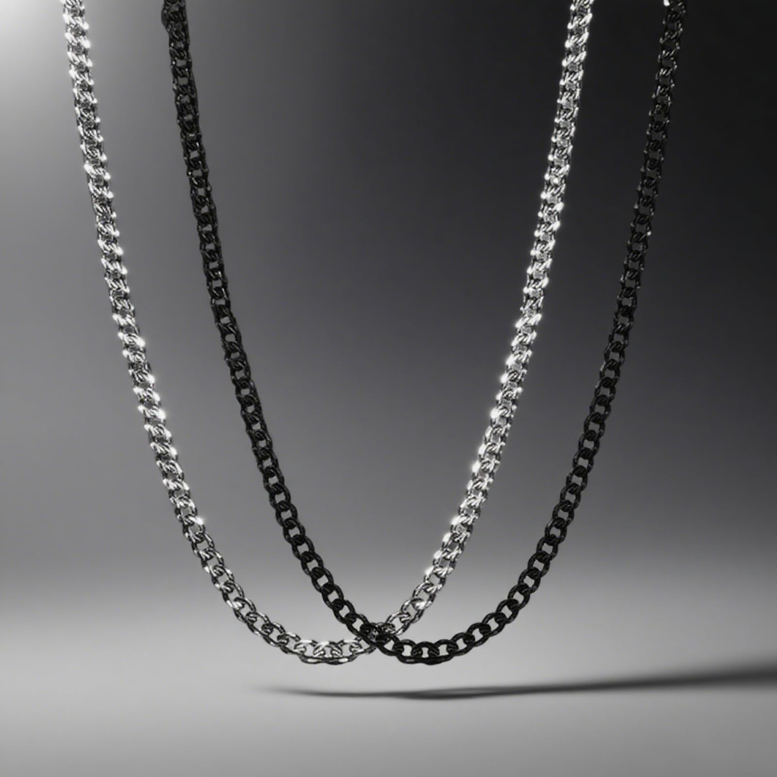 Cuban Link Chain Necklace, Stainless Steel Chunky Chain Necklaces for Men Women,