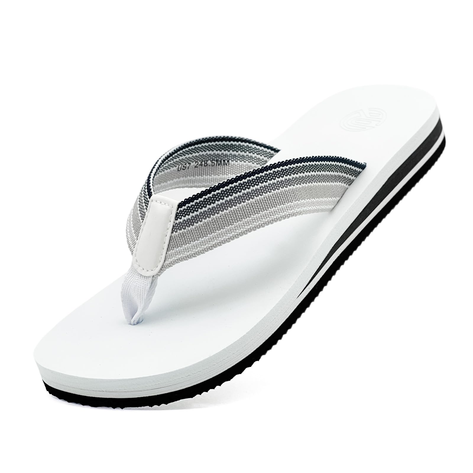 Women Flip Flops Arch Support Fabric Strap Yoga Mat Lightweight Slip On Sandals 