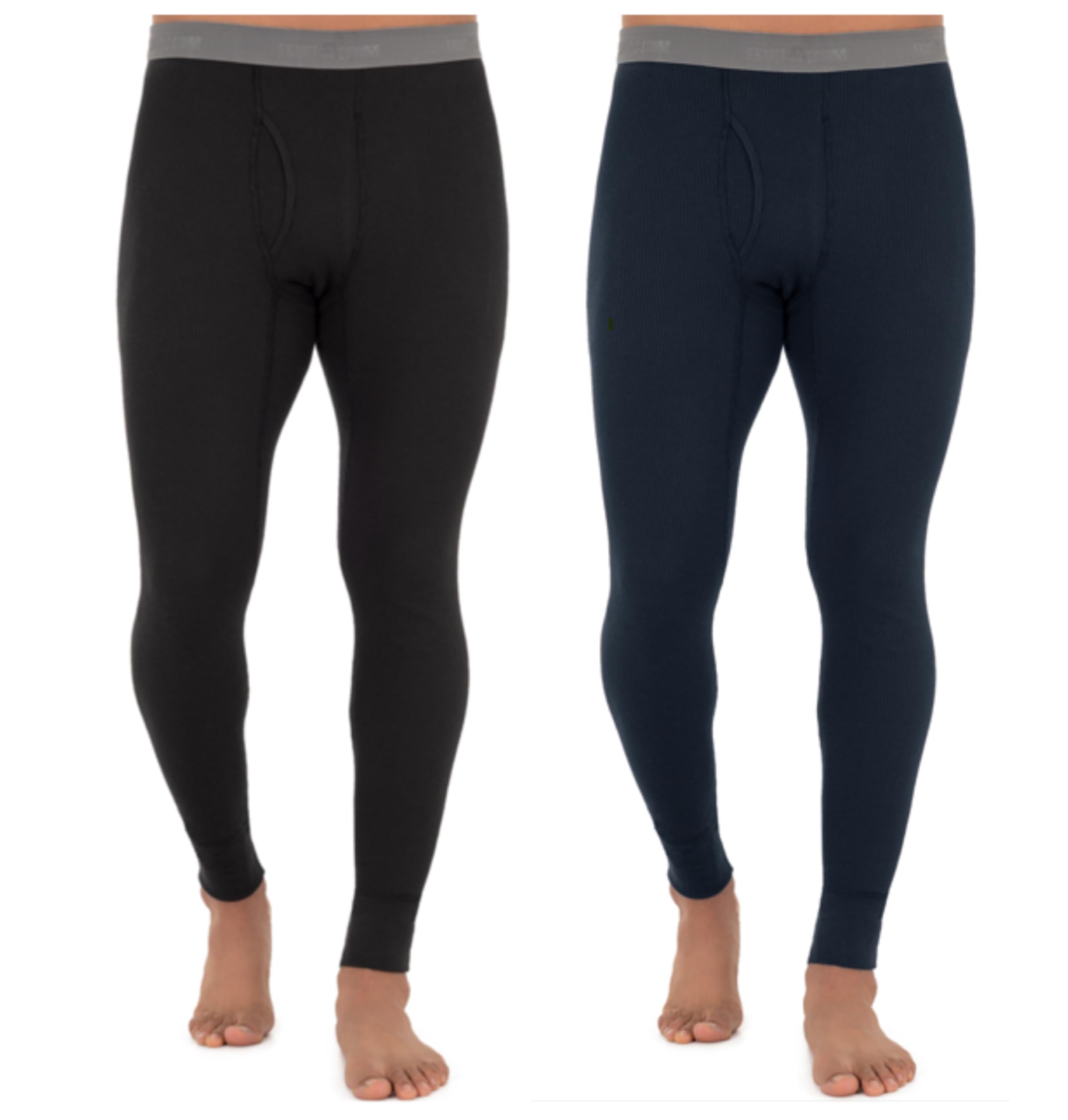 Fruit of The Loom Mens Recycled Premium Waffle Thermal Underwear Long Johns Bott