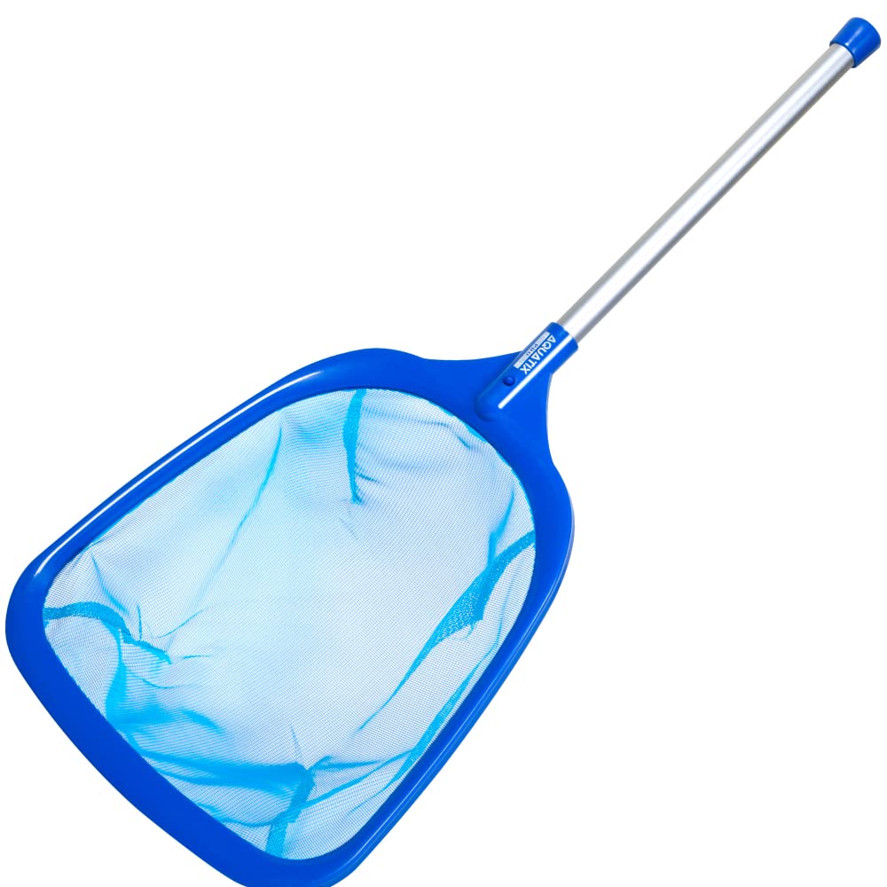 Aquatix Pro Hand Leaf Skimmer for Spa, Hot Tub, Pool with 12” Aluminum Pole