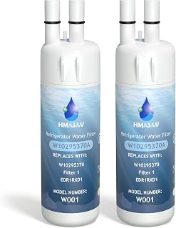EDR1RXD1 Replacement for Everydrop 1, Whirlpool W10295370A, WHR1RXD1, 2PACK | Compatible with Everydrop Filter 1, EDR1RXD1B, W10295370, KAD1RXD1, P4RFKB2, P8RFWB2L, Kenmore 9081, 9930