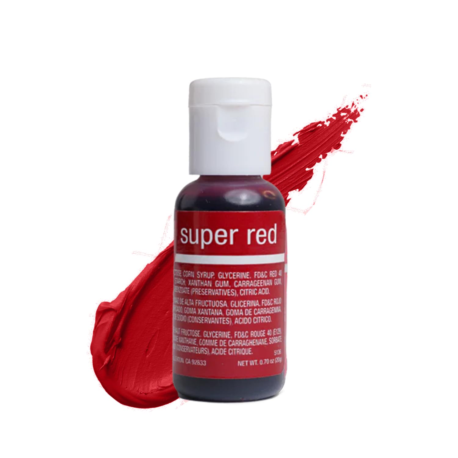Chefmaster Super Red Liqua-Gel® Food Coloring | Vibrant Color | Professional-Gra