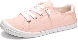 Scarpe da donna senza lacci, mocassini da barca in tela con top basso, scarpe da ginnastica casual alla moda per donne che camminano con suola in gomma antiscivolo