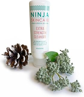 Extra Strength Acne Face Wash & Facial Cleanser - Deep Cleansing Face Wash with Aloe Vera & White Oak Bark - Oil Control Cleanser for Oily & Acne Prone Skin, Non-Irritating - 5.5 oz