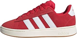 adidas Men's Grand Court Alpha Sneaker, Pure Ruby/White/Pure Ruby, 12.5