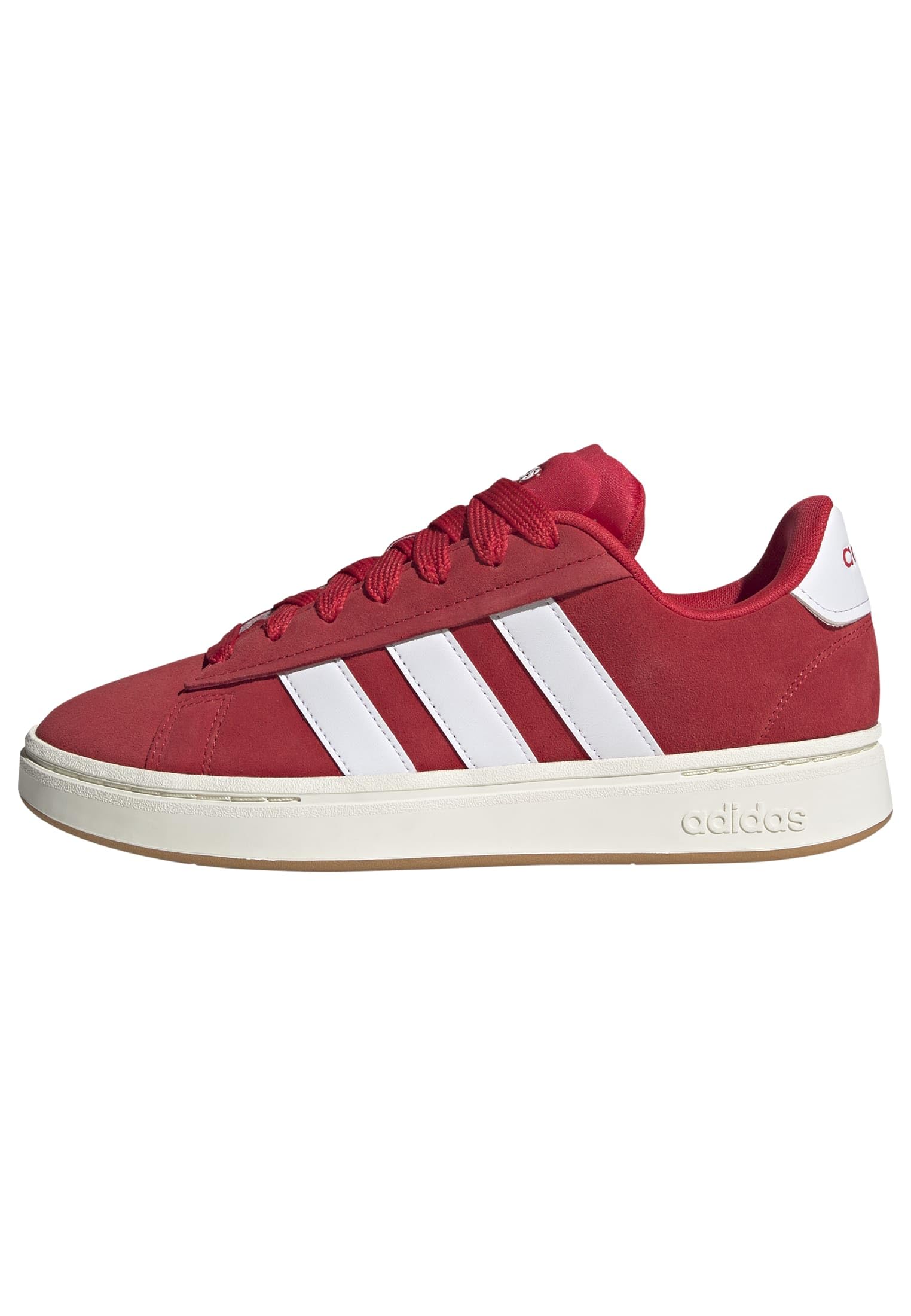 adidas Men's Grand Court Alpha Sneaker, Pure Ruby/White/Pure Ruby, 12.5