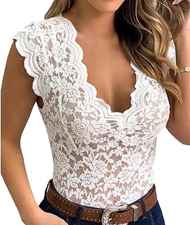 ORANDESIGNE Women's Sleeveless Tank Top Lace Vest Tank Tops Elegant T-Shirts Sleeveless Crew Neck Elegant Tank Top Turtle Neck Solid Color Basic Vest