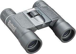 Bushnell Powerview 10x25 Compact Binoculars | Folding Roof Prism, Lightweight & Portable, Non-Slip Grip, Ideal for Sports, Wildlife & Outdoor Adventures, Black