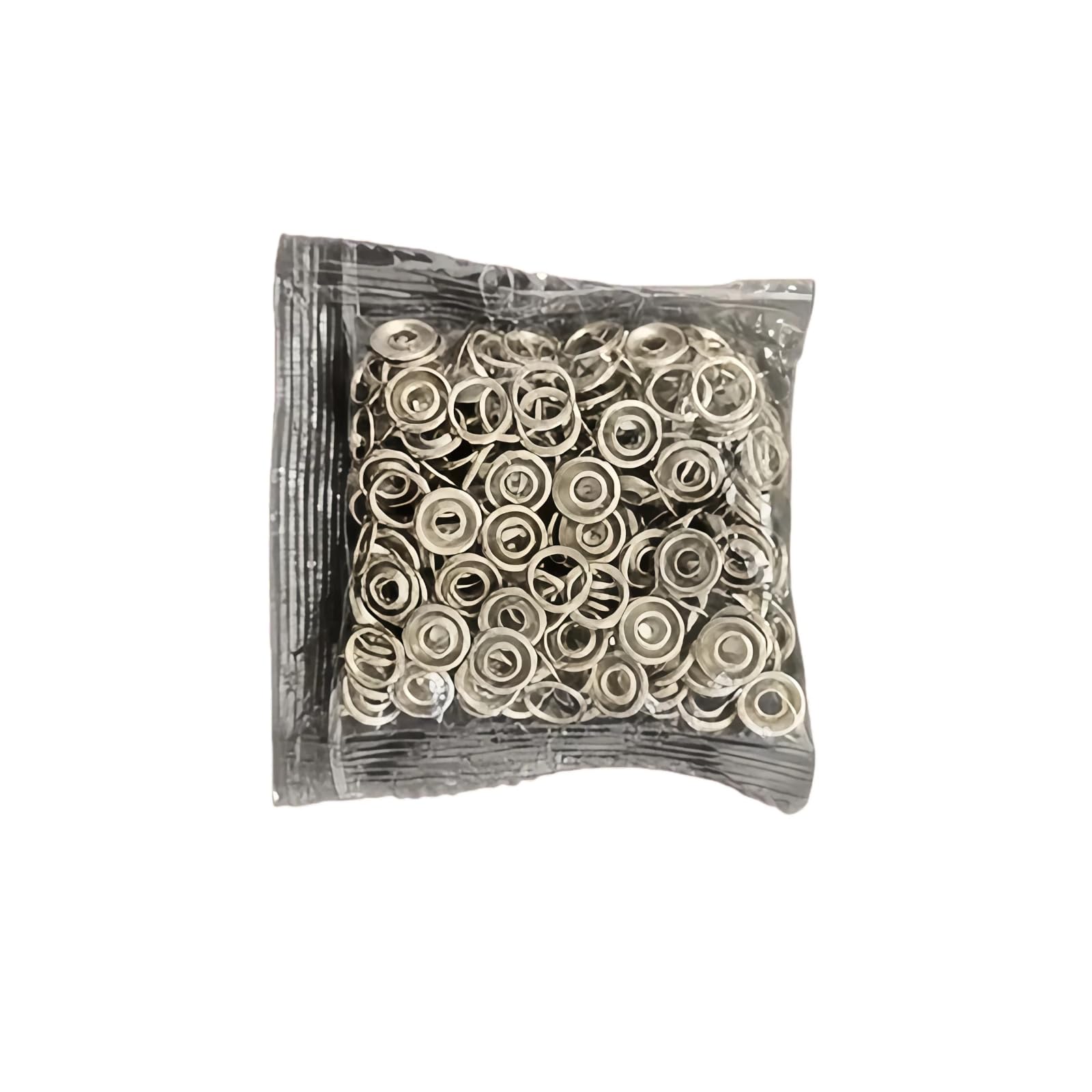 50 Sets Metal Snap Buttons (200 Pieces) - 6.5mm Silver Clasps for Sewing, Clothi