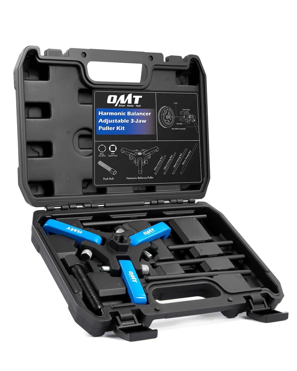 OMT Harmonic Balancer Puller Kit for Removing Harmonic Dampers & Balancers | Adj