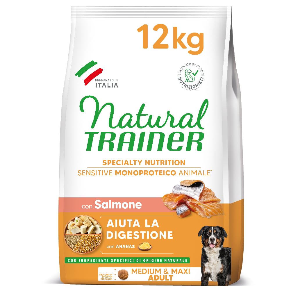Trainer Sensitive No Gluten mm Adult with Salmon and Whole Grains, 12 kg