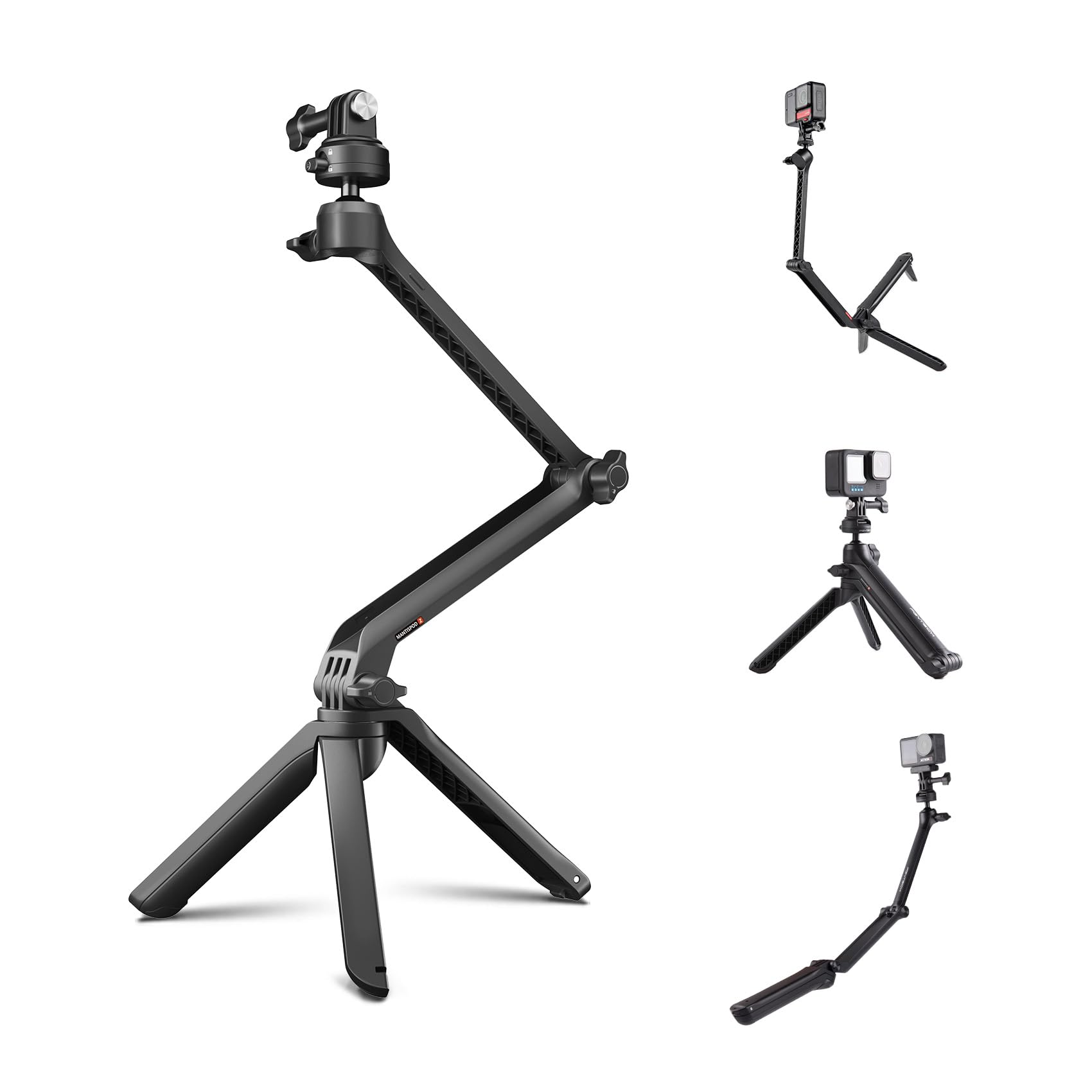 PGYTECH MantisPod Z Action Camera Tripod Folding Design Selfie Vlog Mini Tripod 