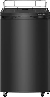 EdgeStar BR2001BL Ultra Low Temp Refrigerator for Kegerator Conversion | Freestanding Only, Stores one standard ½ barrel, pony or two 1/6th or Cornelius corny kegs, Ultra Low Temp, Black