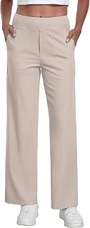 GRECERELLE Palazzo Women's Elegant Loose Trousers with Pockets