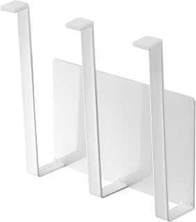 Yamazaki 5136 Magnetic Glass & Bottle Holder, White, Tower, Approx. W 5.3 x D 2.6 x H 5.5 inches (13.5 x 6.5 x 14 cm), Floating Storage, Easy Installation