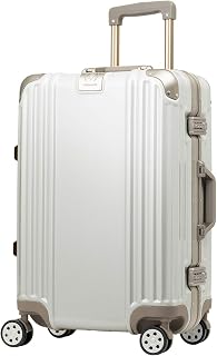 Legend Walker 5509 Suitcase, Carrying Case, Carrying Bag, Frame Type, TSA Dial Lock, Double Caster, brilliant white