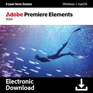Adobe Premiere Elements 2026 | 3-year term licence |1 Device|1 User|PC/MAC|Digital Download