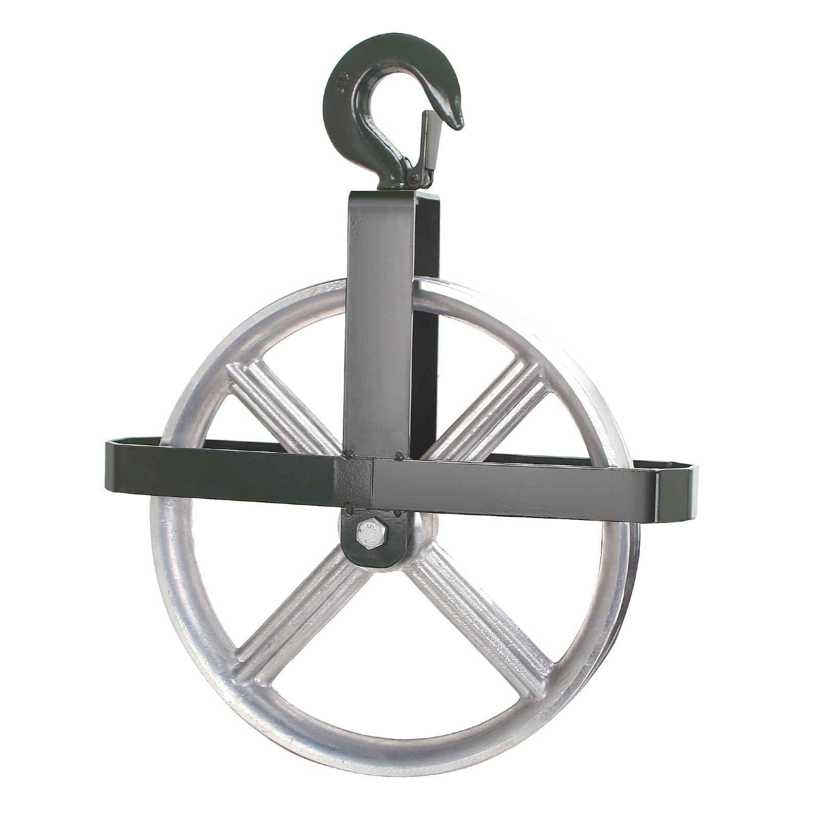 POPMOON Scaffold Hoist Pulley 12" Scaffolding Wheels Aluminum Pulley Wheel | Hea