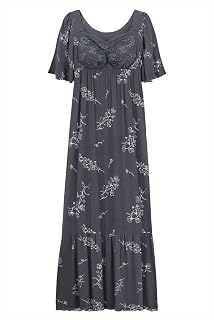 Two-hatch 8819p Night Bra One-Piece Dress, Short Sleeve, Long Length, Wireless, Comes with Cup, Maternity Nursing, Pregnum Loungewear, Pajamas, Room Wear